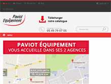 Tablet Screenshot of paviotequipement.fr